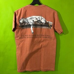 Sea Dog Dalmatian Pirate T-Shirt Terracotta Orange Small Mens